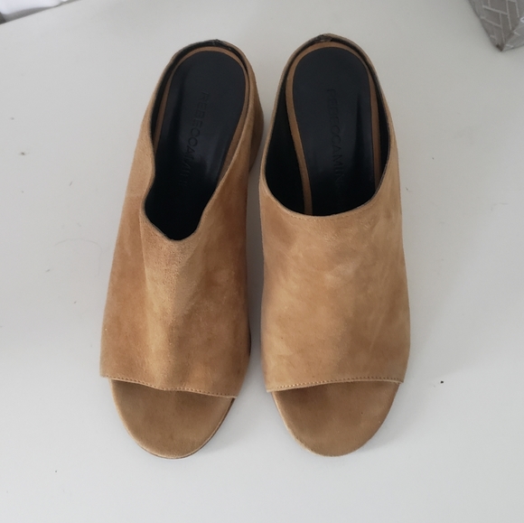 Rebecca Minkoff Brown Suede Platform Sandal - Picture 6 of 8